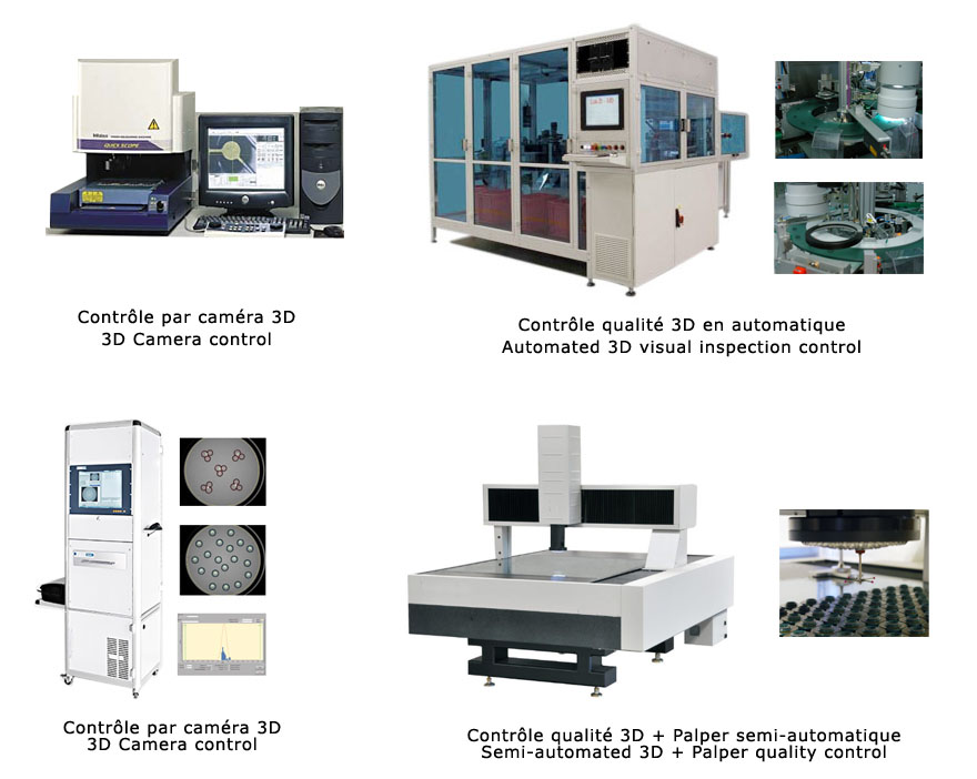 Equipement de contrôle qualité 3D - 3D quality control equipment