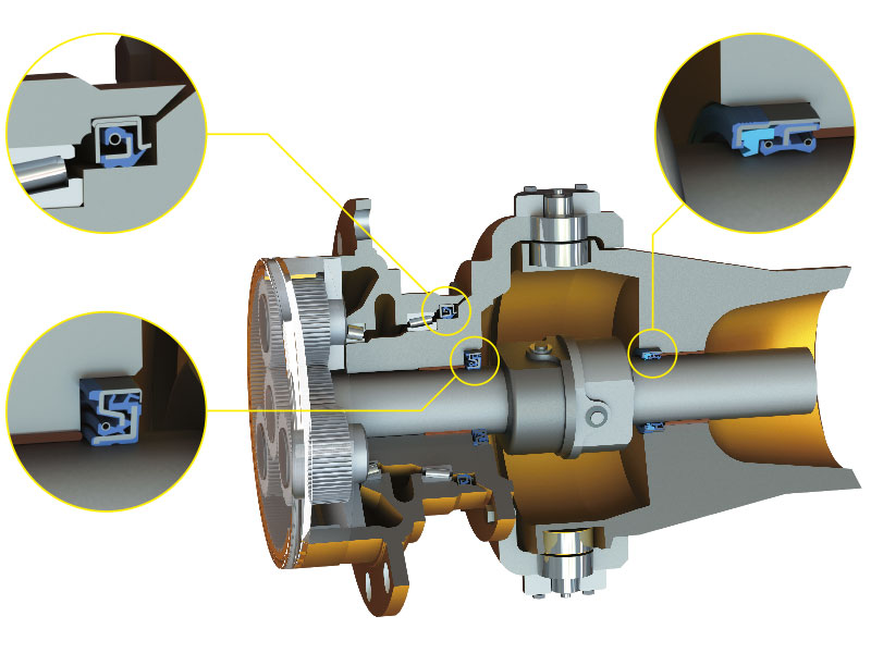 Essieu - Axle - Drivetrain - 3D