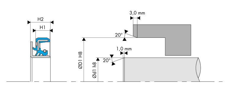 Logement Joint cassette - Housing Cassette seal - QA