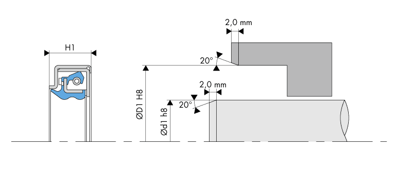 Logement Joint cassette - Housing Cassette seal - UAO3