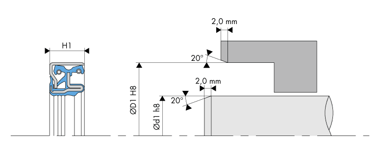 Logement Joint cassette - Housing Cassette seal - UAO7